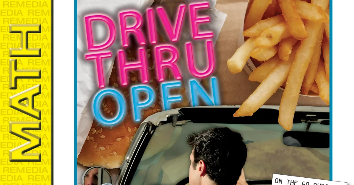 Drive thru menu math add subtract money